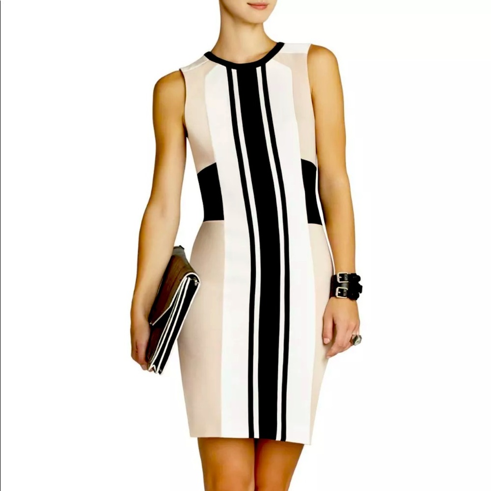 BCBG MAXAZRIA Eloise Colorblock Dress 0